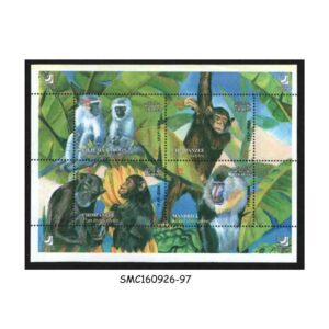 Stamps from IRAN - 2004 WORLD STAMP CHAMPIONSHIP / CHIMPANZEE ANIMALS - MIN. SHEET MINT NH