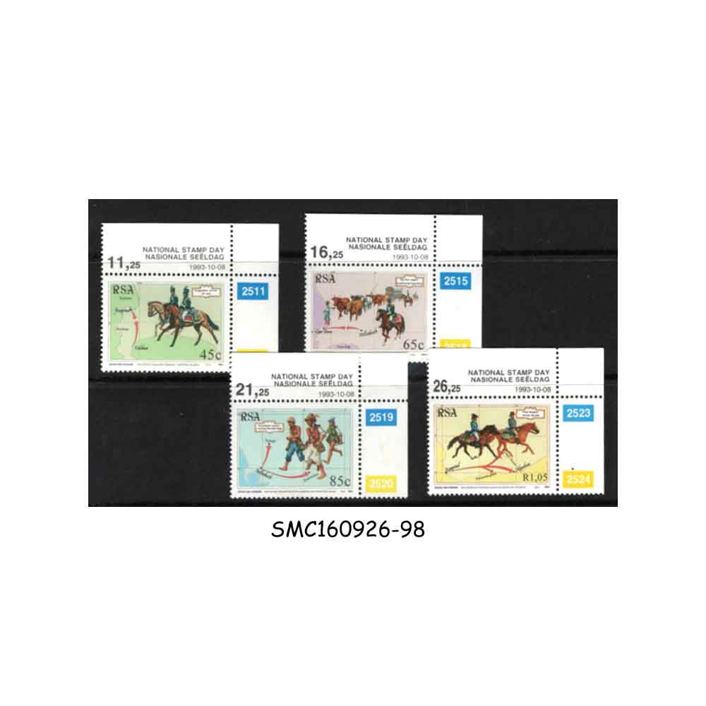 Stamps from SOUTH AFRICA - 1993 NATIONAL STAMP DAY - 4V - MINT NH