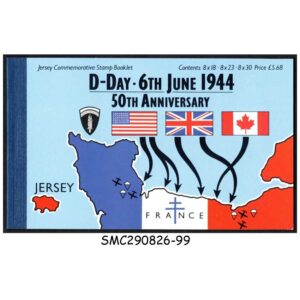 Stamps from JERSEY - 1994 50th ANNIVERSARY OF D-DAY - STAMP BOOKLET ( 4 PANES MNH )