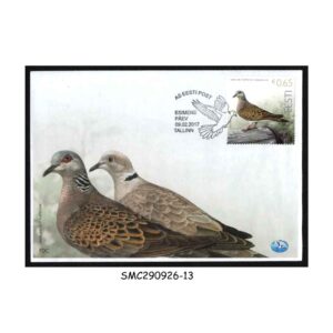 Stamps from ESTONIA - 2016 BIRD OF THE YEAR - TURTLEDOVE / BIRDS - FDC