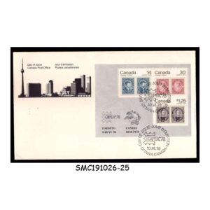 Stamps from CANADA - 1978 CAPEX ’78 PHILATELIC EXHIBITION - MS - FDC