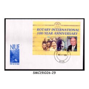 Stamps from NIUE - 2005 CENTENARY OF ROTARY INTERNATIONAL - MS - FDC