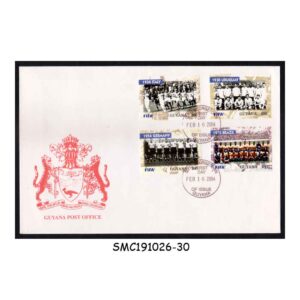 Stamps from GUYANA - 2004 100 YEARS OF FIFA / FOOTBALL SOCCER - FDC