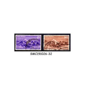 Stamps from INDIA - 1953 CONQUEST OF MT. EVEREST SG#344-345 - 2V - USED