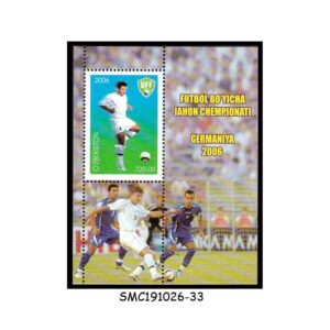 Stamps from UZBEKISTAN - 2006 WORLD CUP OF FOOTBALL, GERMANY / SOCCER - MIN. SHEET MINT NH