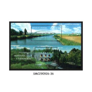 Stamps from CROATIA - 2013 BRIDGES & VIADUCTS - MIN. SHEET MINT NH