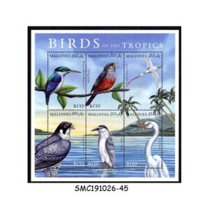 Stamps from MALDIVES - 2000 BIRDS OF THE TROPICS - MIN. SHEET MINT NH