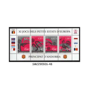 Stamps from ANDORRA FRENCH - 2005 11th GAMES OF SMALL STATES OF SPAIN - MIN. SHEET MINT NH