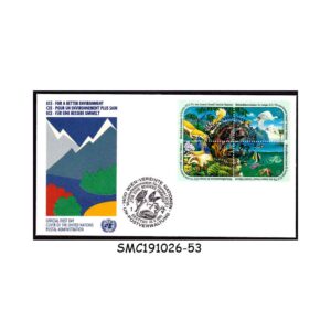 Stamps from UNITED NATIONS UNO VIENNA - 1991 ECE FOR A BETTER ENVIRONMENT - FDC