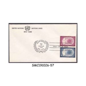 Stamps from UNITED NATIONS UNO NEW YORK - 1956 HUMAN RIGHTS - FDC