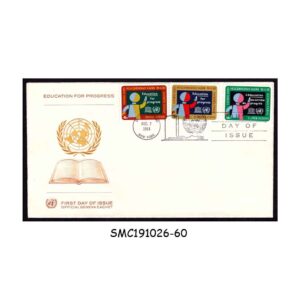 Stamps from UNITED NATIONS UNO 1964 EDUCATION FOR PROGRESS - FDC