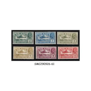 Stamps from INDIA - 1929 KING GEORGE V - AIRMAIL / KGV SG#220-225 - 6V - MINT HINGED CV=55.00 GBP