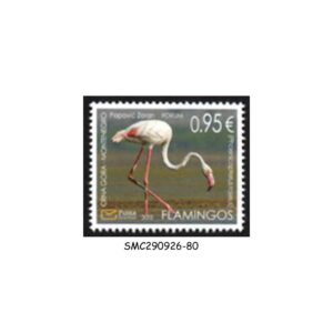 Stamps from MONTENEGRO - 2015 GREATER FLAMINGO / BIRDS - 1V - MINT NH