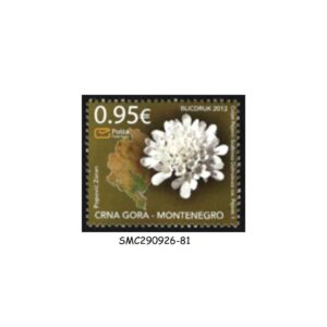 Stamps from MONTENEGRO - 2013 YELLOW SCABIOUS / PLANT FLOWER - 1V - MINT NH
