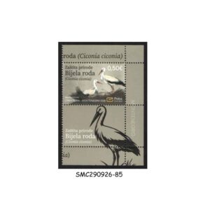 Stamps from MONTENEGRO - 2026 NATURE PROTECTION - WHITE STORK / BIRDS - 1V - MINT NH