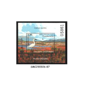 Stamps from MONTENEGRO - 2021 EUROPA - ENDANGERED SPECIES / LITTLE EGRET / BIRDS - MIN. SHEET MINT NH
