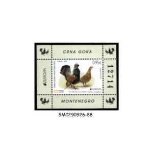Stamps from MONTENEGRO - 2019 EUROPA - NATIONAL BIRDS - MIN. SHEET MINT NH